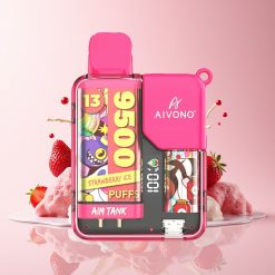 Aivono Aim Tank 9500 Puffs Mansikkajää 18ml Tukkukauppa Suomi