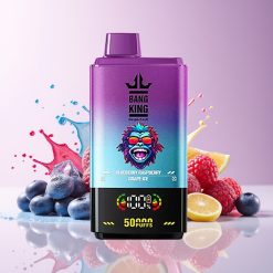 Bang King 50000 50ml Mustikka Vadelma Viiniräätälöjä Jää Tukkukauppa Suomi