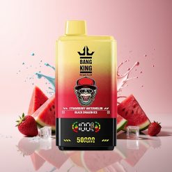Bang King 50000 Mansikka-Vesimeloni Musta Lohikäärme Jää 50ml Tukkukauppa Suomi