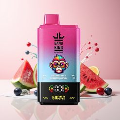 Bang King 50000 Vesimeloni Mustikka Kirsikka 50ml Tukkukauppa Suomi