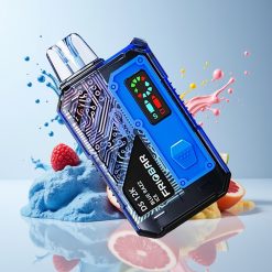FRIOBAR DS 12K Käyttökelpoinen Vape Sininen Vadelma Jää+12000 tupakkia+Tukkukauppa Suomi