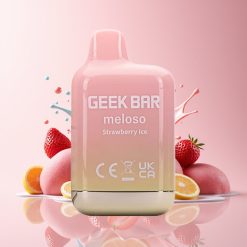 GEEK BAR Meloso Mini 600 Puhallus Kertakäyttöinen Höyrystin Mansikkajää 550mAh Tukkukauppa Suomi