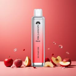 Hayati Pro Max 4000 Puhallus Kertakäyttö Vape Punainen Omena Jää 1400mAh Tukkukauppa Suomi