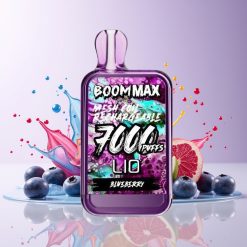 LIO BOOM MAX 7000 Puffs Mustikka 15ml Tukkukauppa Suomi