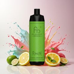 RandM Fumot Shisha 10000 Puffaa Kertakäyttöinen Höyrystin Sitruuna Mintti 18ml Tukkukauppa Suomi