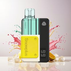 Snowplus Swift 15000 Puhallus Ananasjää Uudelleenkäytettävä akku, vaihdettava 2+10ml täytesarja Tukkukauppa Suomi