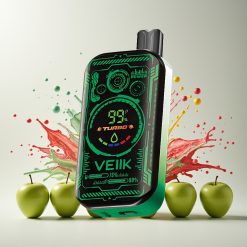VEIIK SPACE MIST 25000 Puhallus Kertakäyttöinen Höyrystin Vihreä Omena DUAL MESH COIL Tukkukauppa Suomi