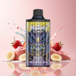 VapSolo Super 15000 Puffs Mansikka-Banaani 40ml Tukkukauppa Suomi