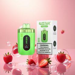 Razz Bar 50K Puhallus Kertakäyttöinen Höyrystin Mansikkajää 1.0 Ohm Tukkukauppa Suomi
